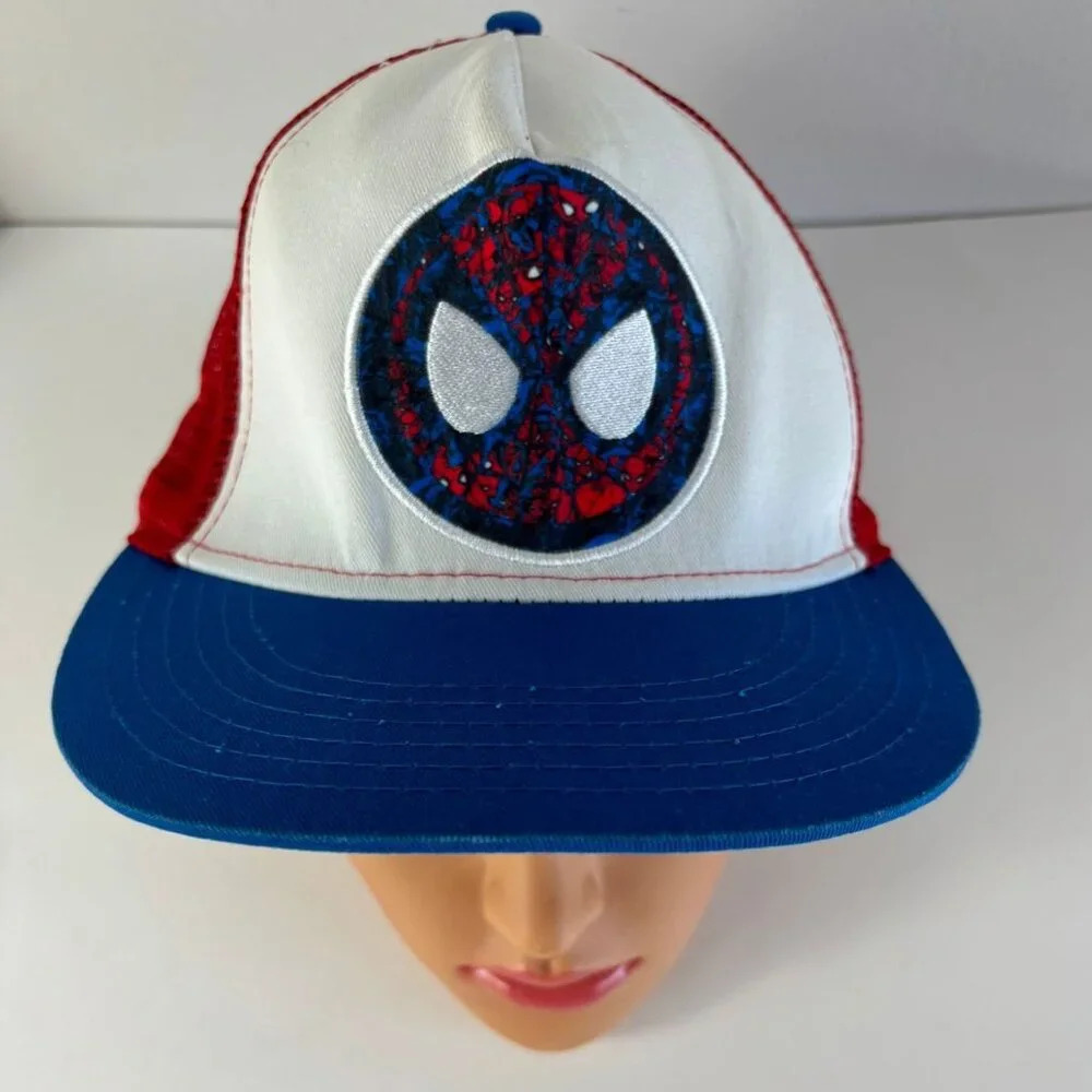 Marvel Mens Vintage Style Amazing Spiderman Mesh Hat Multicolor Size Adjustable